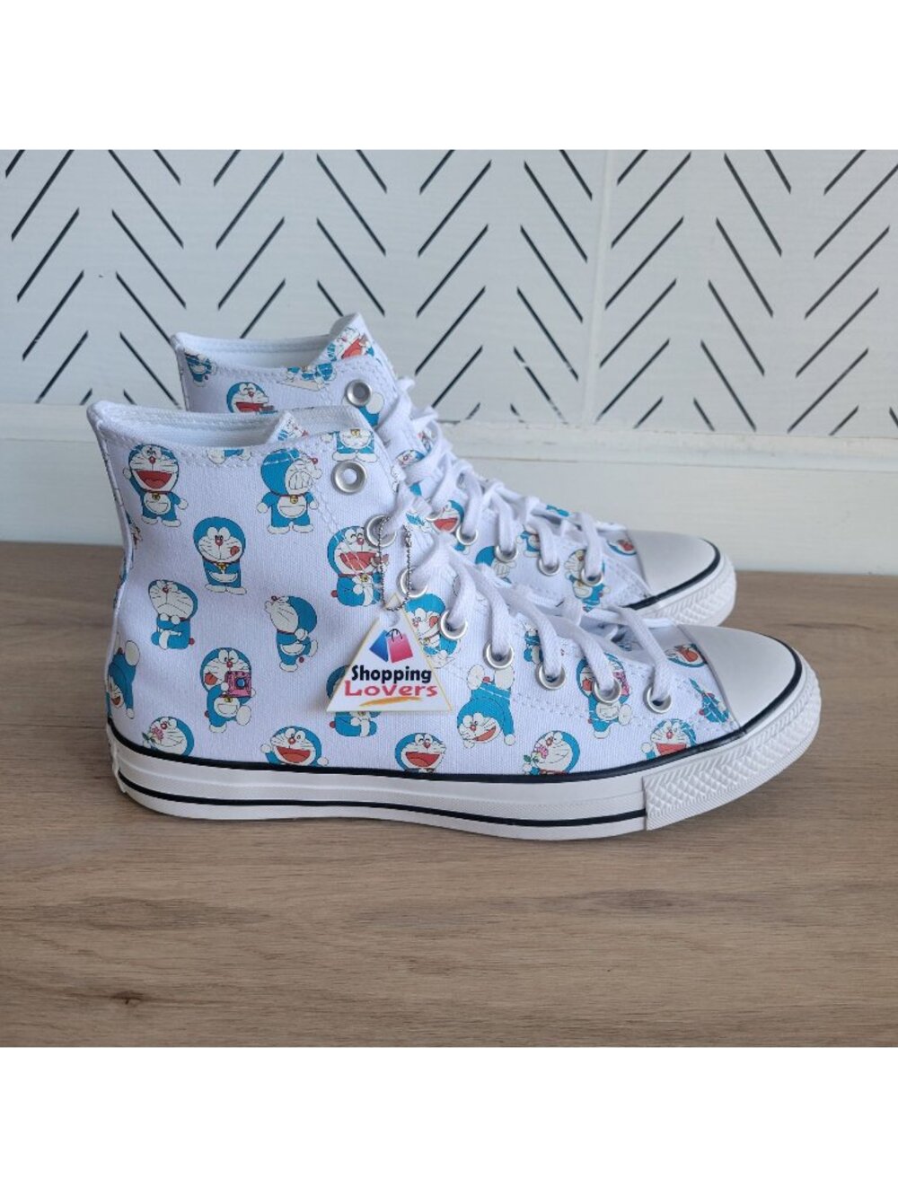 ❤️Converse x Doraemon Chuck Taylor Hi Sz 7 Men Shoes Sneakers White Blue A15791C